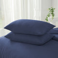 Load image into Gallery viewer, Bellemosa Premium Cotton Pillow Case Set - Navy Blue
