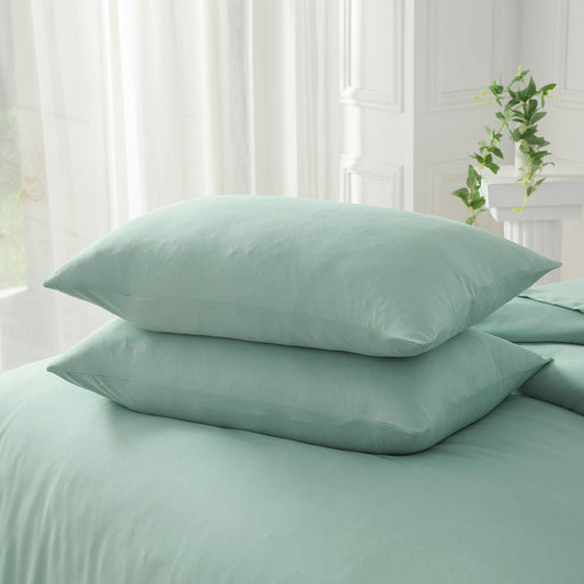 Bellemosa Brushed Microfibre Pillowcases - Sage Green