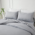 Load image into Gallery viewer, Bellemosa Brushed Microfibre Pillowcases - Light Grey
