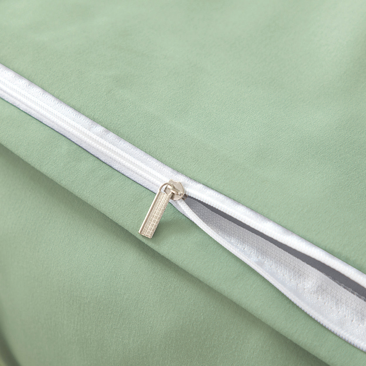 Bellemosa Premium Cotton Quilt Cover Set - Quilt Cover & Pillowcases - Sage Green