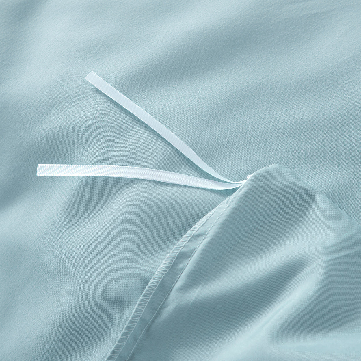 Bellemosa Brushed Microfibre Quilt Cover Set - Quilt Cover & Pillowcases - Sky Blue