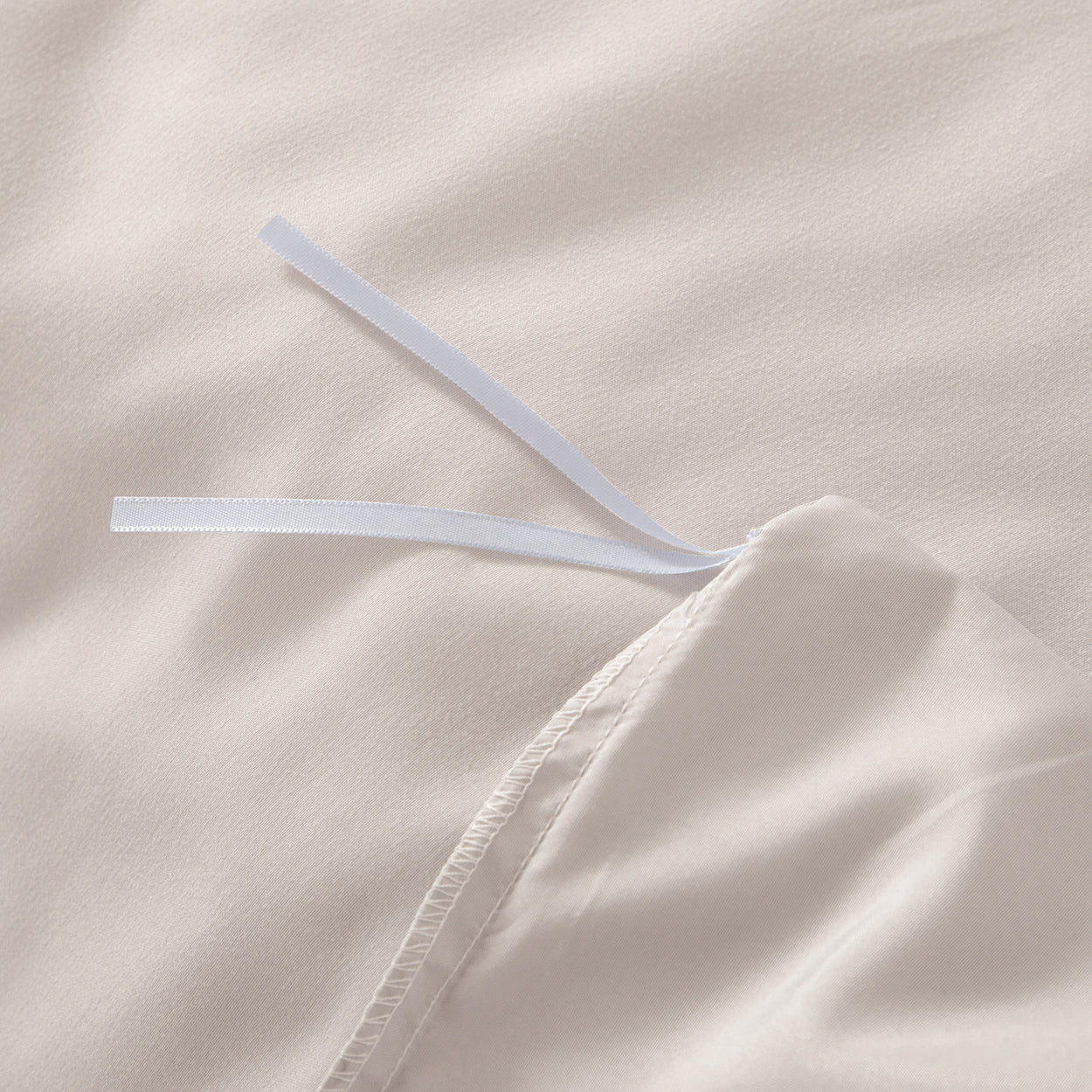 Bellemosa Brushed Microfibre Quilt Cover Set - Quilt Cover & Pillowcases - Natural Beige