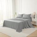 Load image into Gallery viewer, Bellemosa Premium Cotton Flat Sheet- Light Grey
