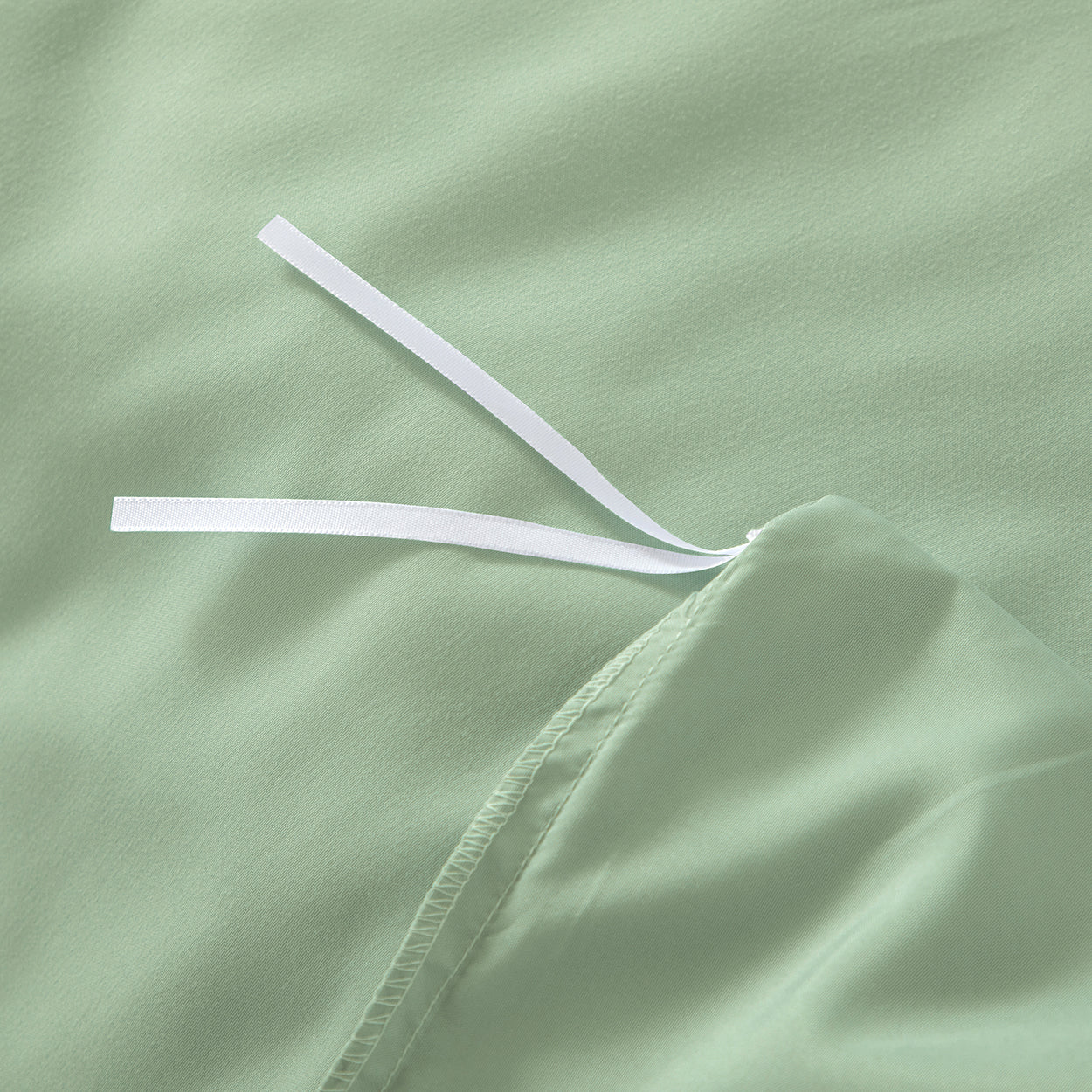 Bellemosa Premium Cotton Quilt Cover Set - Quilt Cover & Pillowcases - Sage Green