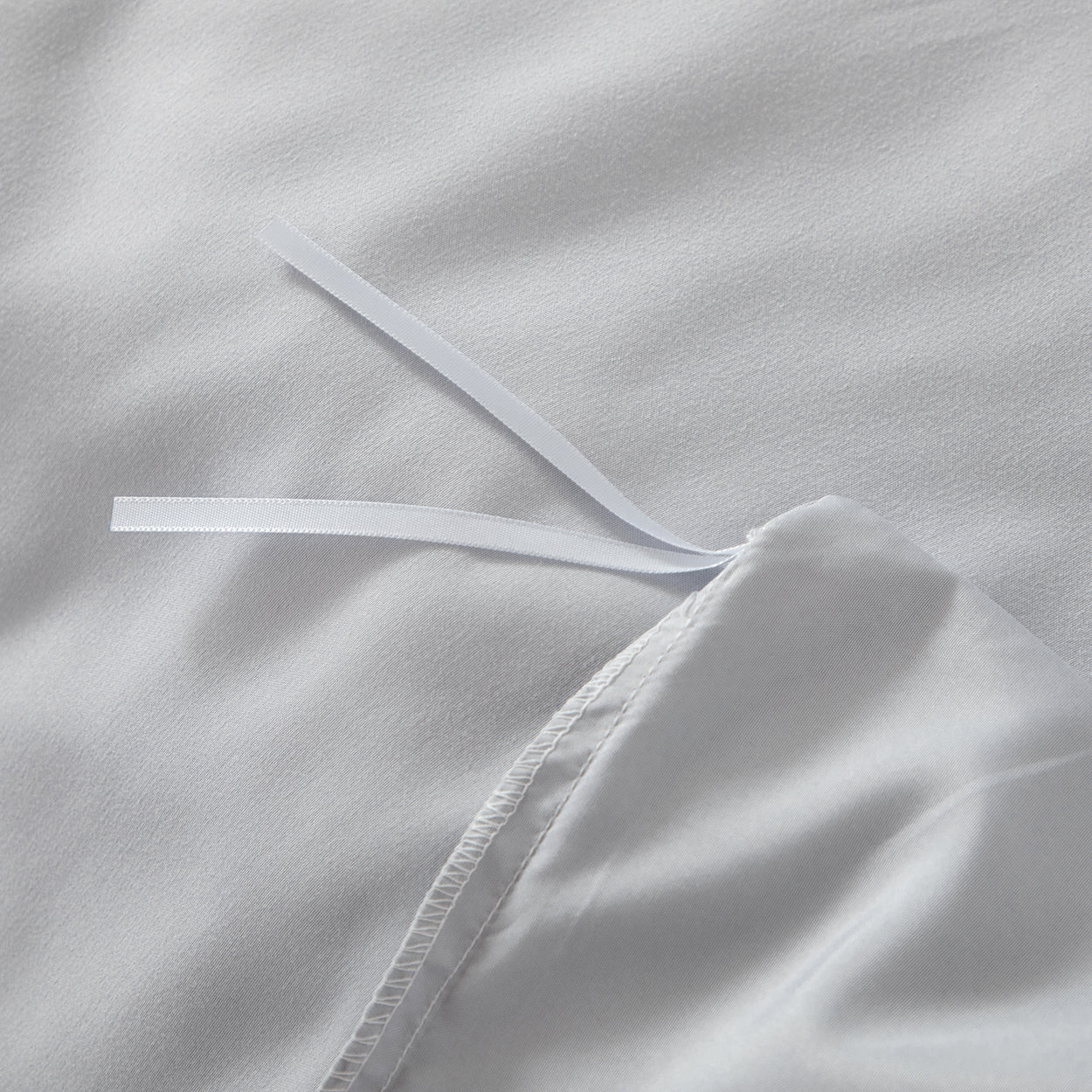 Bellemosa Brushed Microfibre Quilt Cover Set - Quilt Cover & Pillowcases - Light Grey