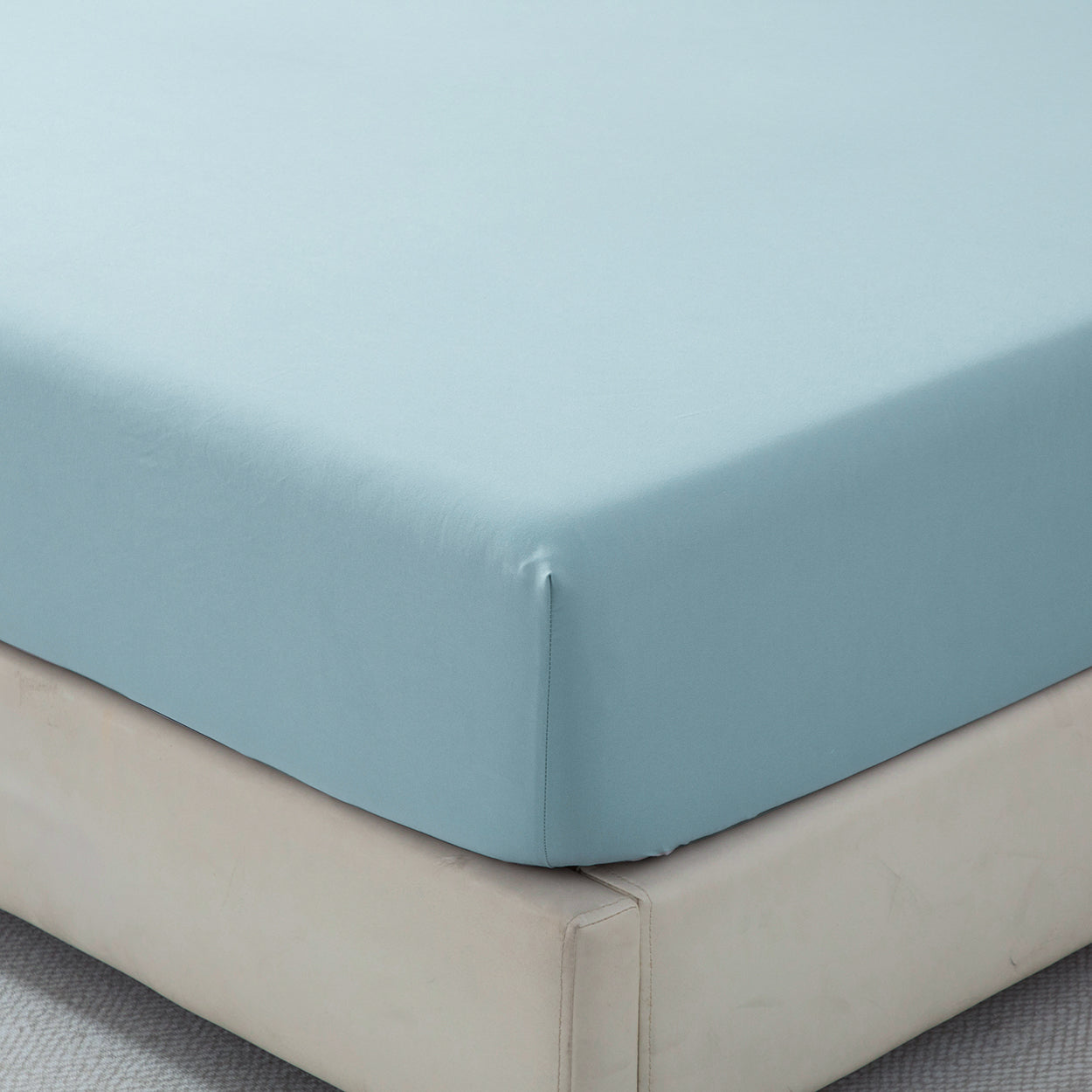 Bellemosa Brushed Microfibre Fitted Sheet - Sky Blue