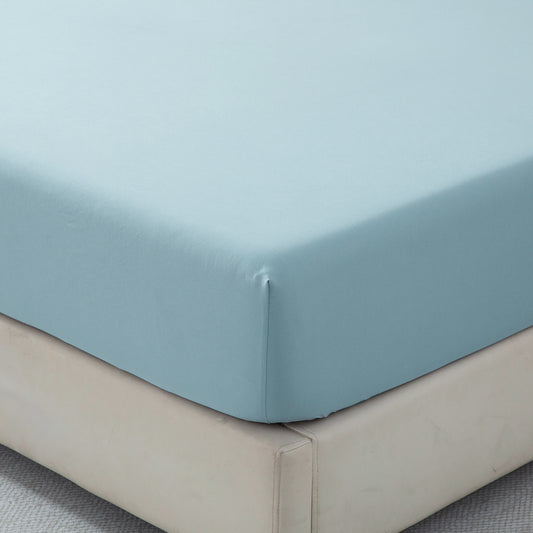 Bellemosa Brushed Microfibre Fitted Sheet - Sky Blue