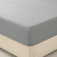 Load image into Gallery viewer, Bellemosa Premium Cotton Fitted Sheet- Light Grey
