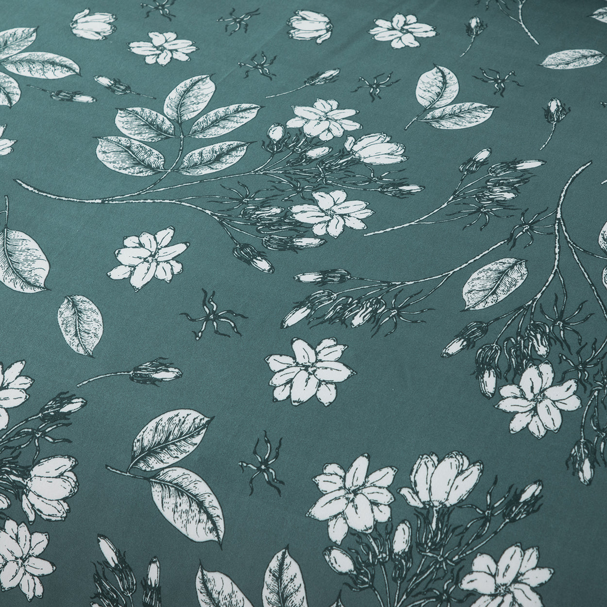 Bellemosa Brushed Microfibre Quilt Cover Set - Quilt Cover & Pillowcases - Forest Blossom