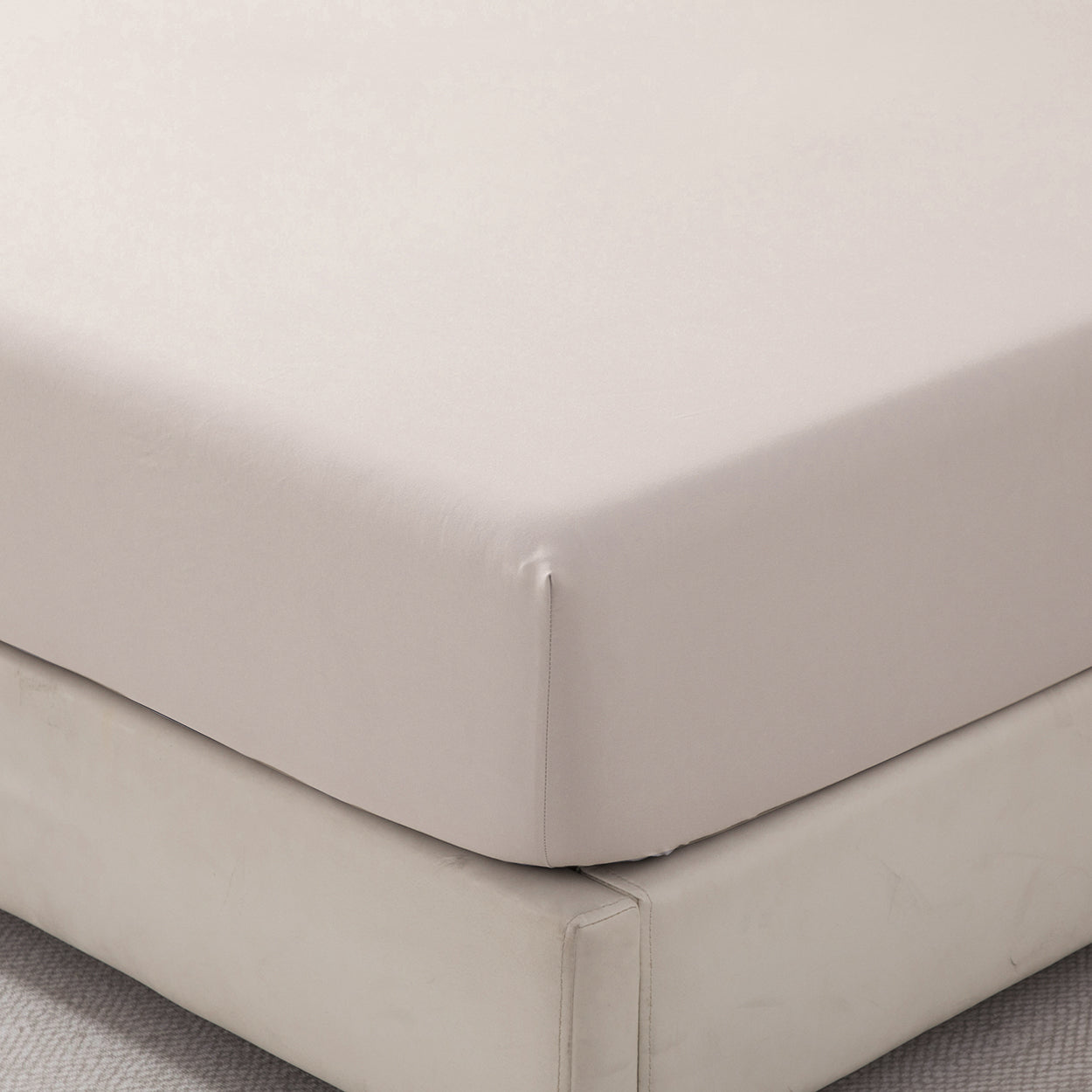 Bellemosa Brushed Microfibre Fitted Sheet - Natural Beige