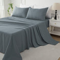 Load image into Gallery viewer, Bellemosa Premium Cotton Flat Sheet- Charcoal Grey
