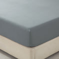 Load image into Gallery viewer, Bellemosa Brushed Microfibre Fitted Sheet - Charcoal Grey
