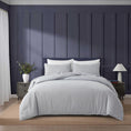 Load image into Gallery viewer, Bellemosa Brushed Microfibre Quilt Cover Set - Quilt Cover & Pillowcases - Light Grey
