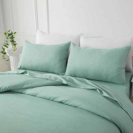 Bellemosa Brushed Microfibre Pillowcases - Sage Green