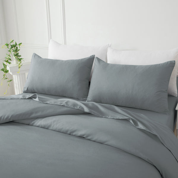 Bellemosa Brushed Microfibre Pillowcases - Dark Grey