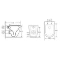 Load image into Gallery viewer, Mercio RAUL99 Rimless Wall Faced Floor Pan – Gloss White
