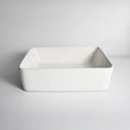 Load image into Gallery viewer, CLAYA RT-4837 Rectangle Ceramic Above Counter Basin – Gloss White
