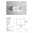 Load image into Gallery viewer, CLAYA RT-5033 Rectangle Ceramic Above Counter Basin – Gloss White
