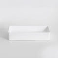 Load image into Gallery viewer, CLAYA RT-6034 Fluted Rectangle Ceramic Above Counter Basin – Matte White
