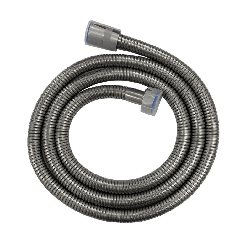 Stainless Steel 1500mm Water Inlet/Outlet Shower Hose – Brushed Nickel Silver