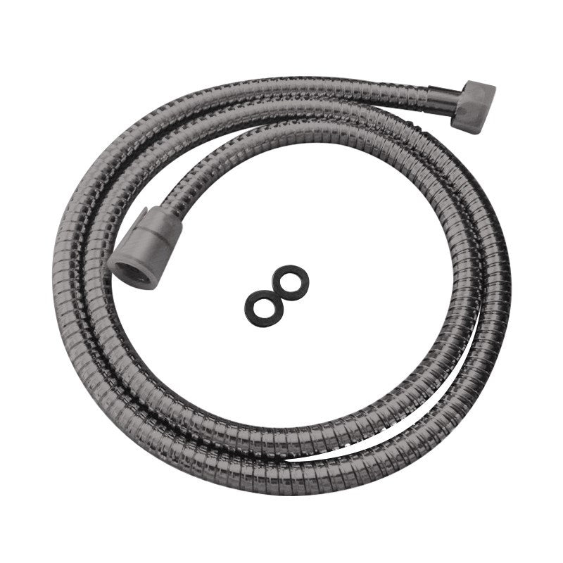 Stainless Steel 1500mm Water Inlet/Outlet Shower Hose – Gunmetal Grey