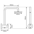 Load image into Gallery viewer, Stainless Steel & Solid Brass - 10" Chrome Twin Rail Shower - Chrome Silver
