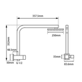 Load image into Gallery viewer, Stainless Steel & Solid Brass - 10" Square Twin Rail Shower - Black
