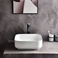 Load image into Gallery viewer, CLAYA SQ-385 380mm Square Ceramic Above Counter Basin – Gloss White
