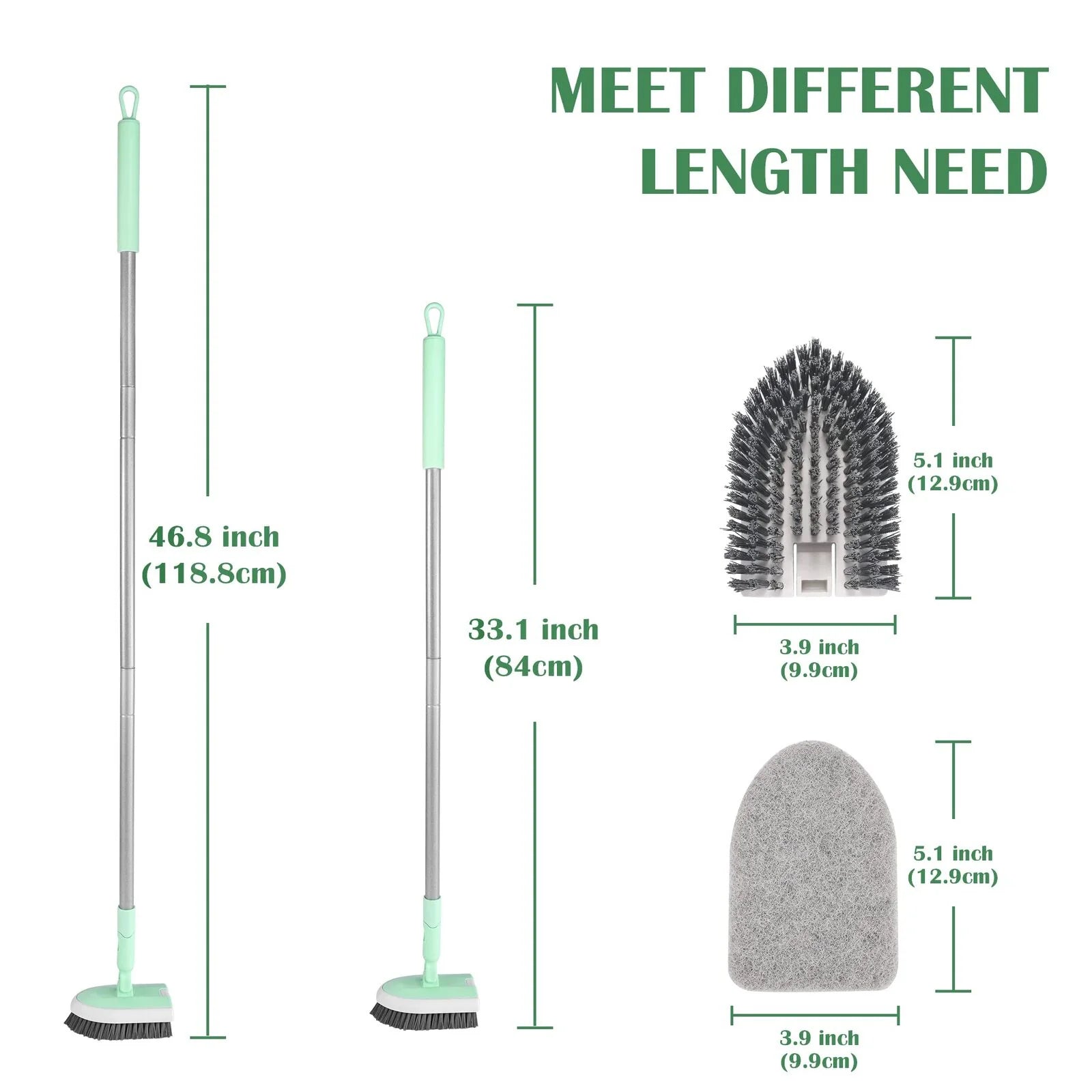 DALIPER Extendable Tile and Tub Brush | Shower Scrubber