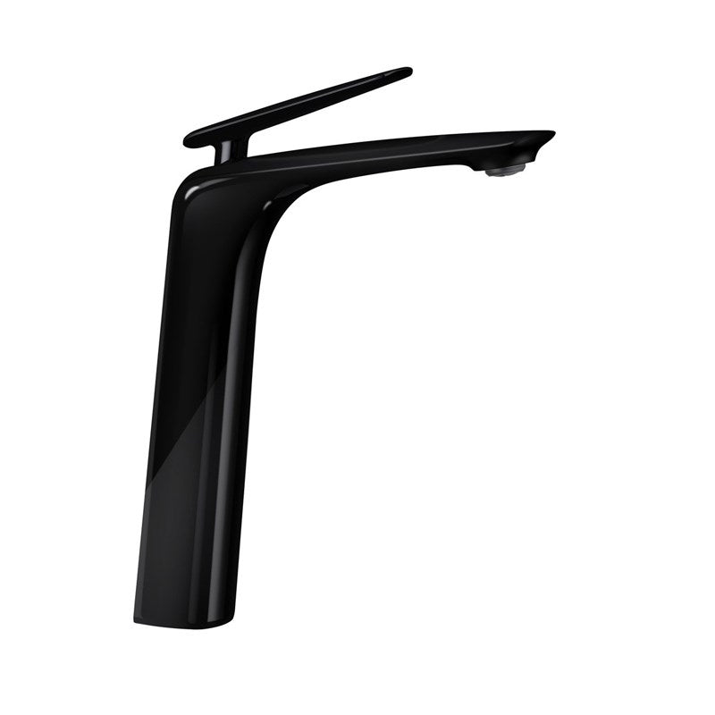 Tall Basin Mixer - High Gloss Black | BELLINO