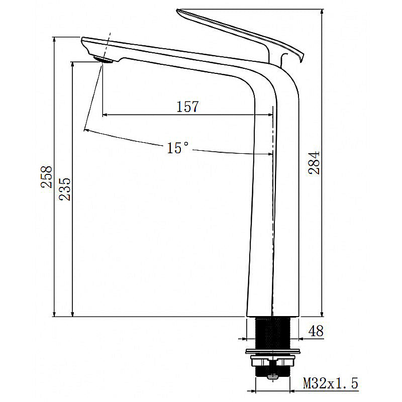 Tall Basin Mixer - Chrome | ESPERIA
