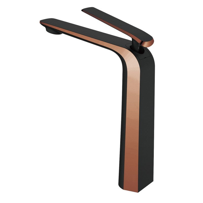 Tall Basin Mixer - Black and Rose Gold | ESPERIA