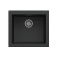 Load image into Gallery viewer, Carysil Granite Single Bowl Kitchen Sink Maples N100U – Undermount - Black
