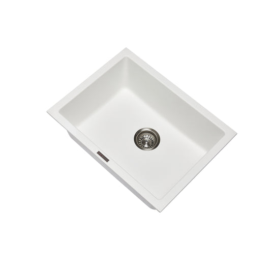 Carysil Granite Stone Single Bowl Kitchen Sink 610*457mm - White