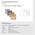 Load image into Gallery viewer, Stainless Steel PVD Single Bowl Kitchen Sink with Bottom Grid 440x440mm - Light Brushed Brass
