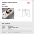Load image into Gallery viewer, Stainless Steel PVD Single Bowl Kitchen Sink with Bottom Grid 440x440x205mm - Copper
