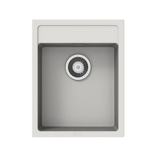 Carysil Granite Single Bowl Kitchen Sink Waltz 400 - White