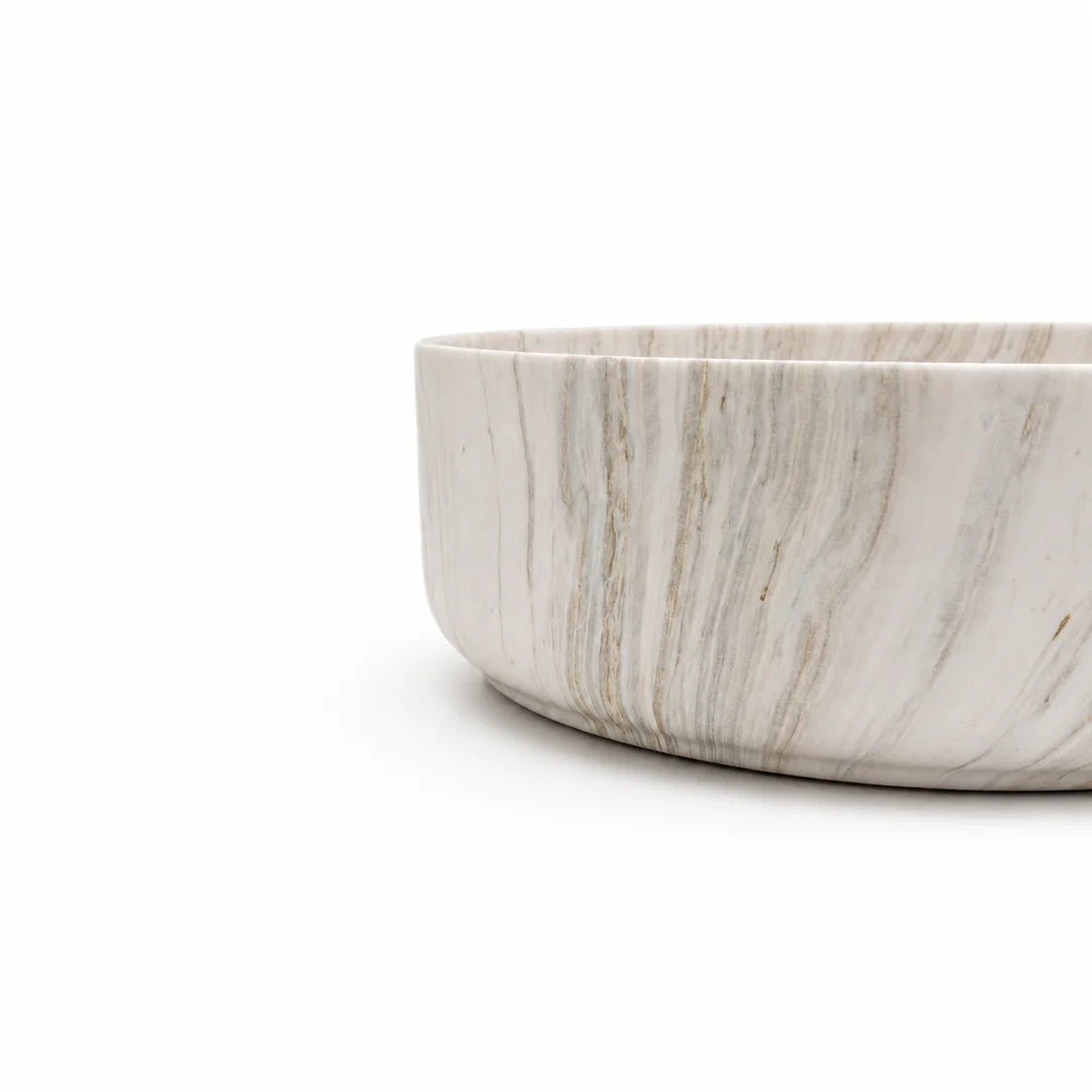 CLAYA Terra-40-M Ceramic Above Counter Basin – Matte Stone Marble