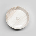 Load image into Gallery viewer, CLAYA Terra-40 Ceramic Above Counter Basin – Gloss Stone Marble
