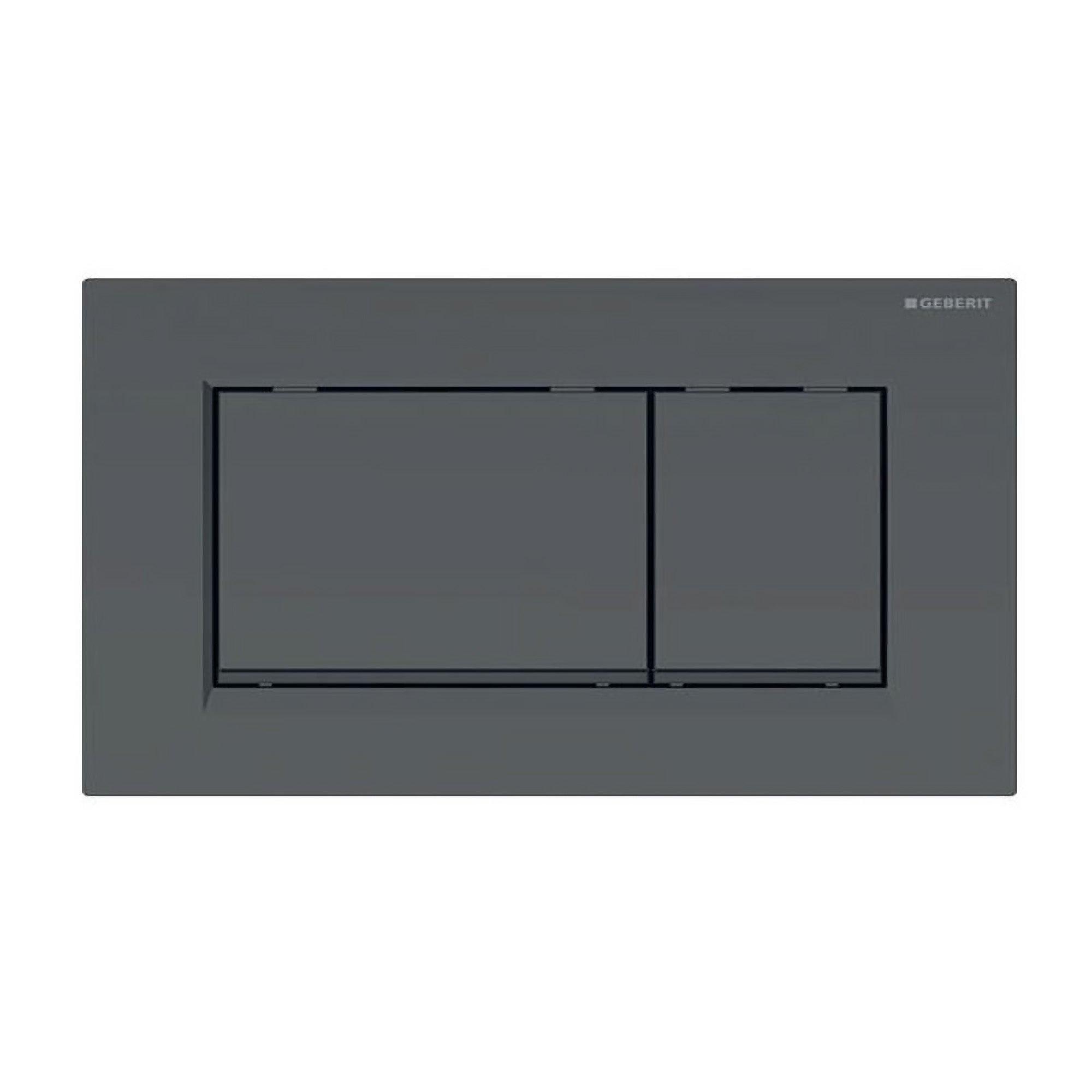 Geberit Sigma30 Dual Flush Plate – Matte Black with Black Trim