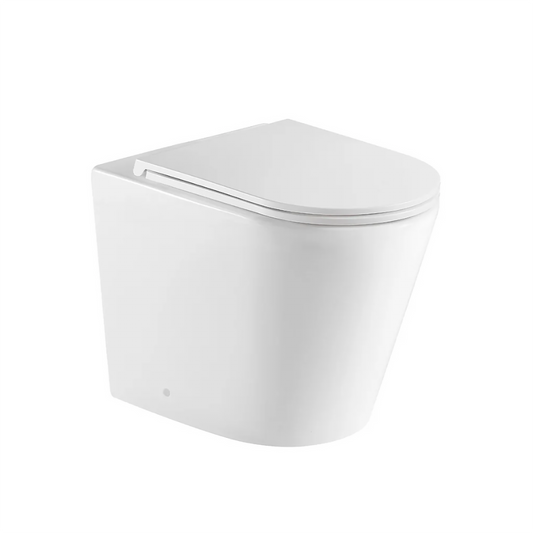 Mercio BERLIN99 Rimless Wall Faced Floor Pan – Gloss White