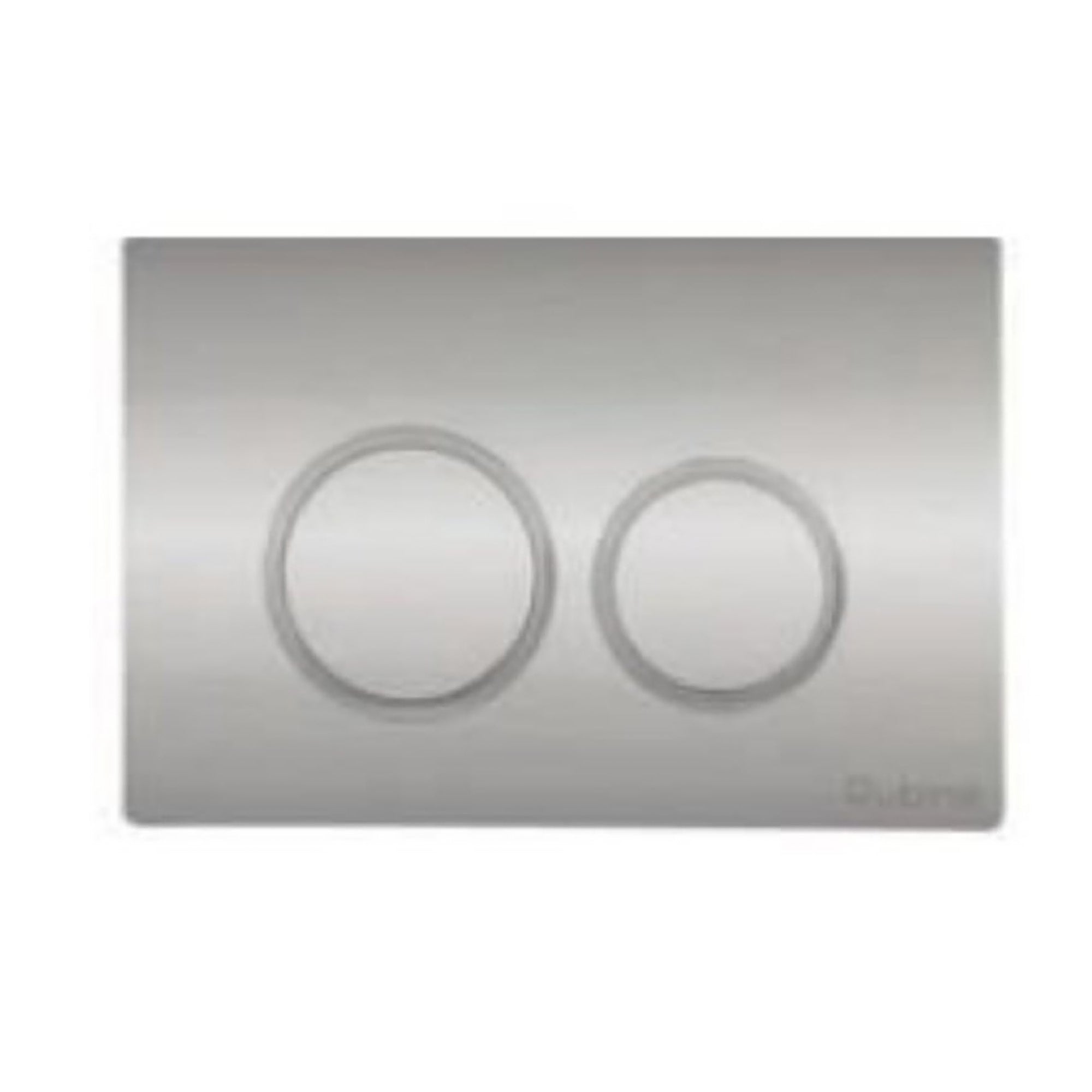 R&T Dual Flush Push Plate with Round Button – Chrome