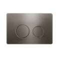 Load image into Gallery viewer, R&T Dual Flush Push Plate with Round Button – Gunmetal

