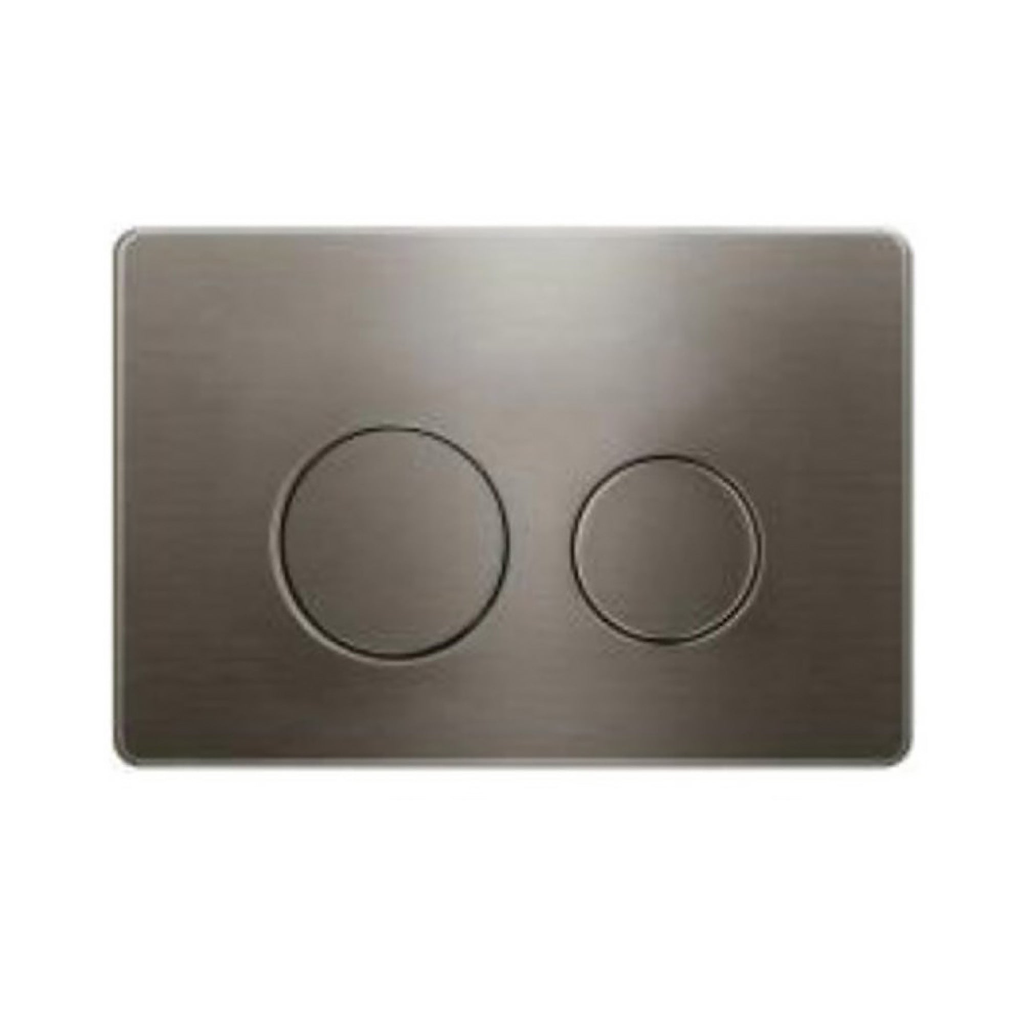 R&T Dual Flush Push Plate with Round Button – Gunmetal