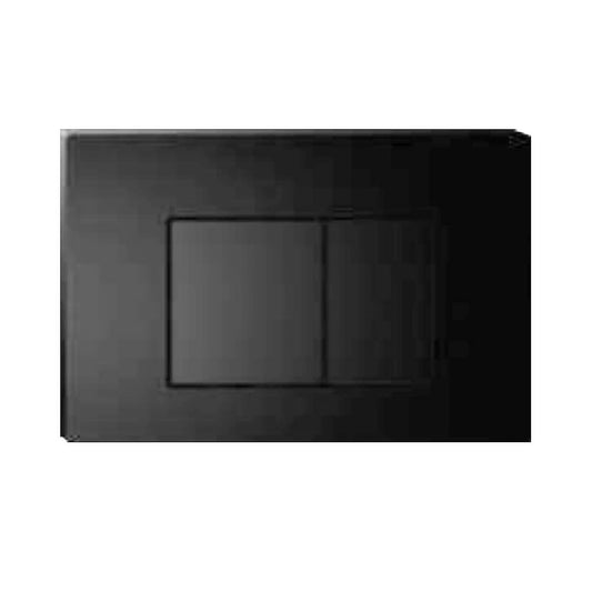 R&T Dual Flush Push Plate Square Button – Matte Black