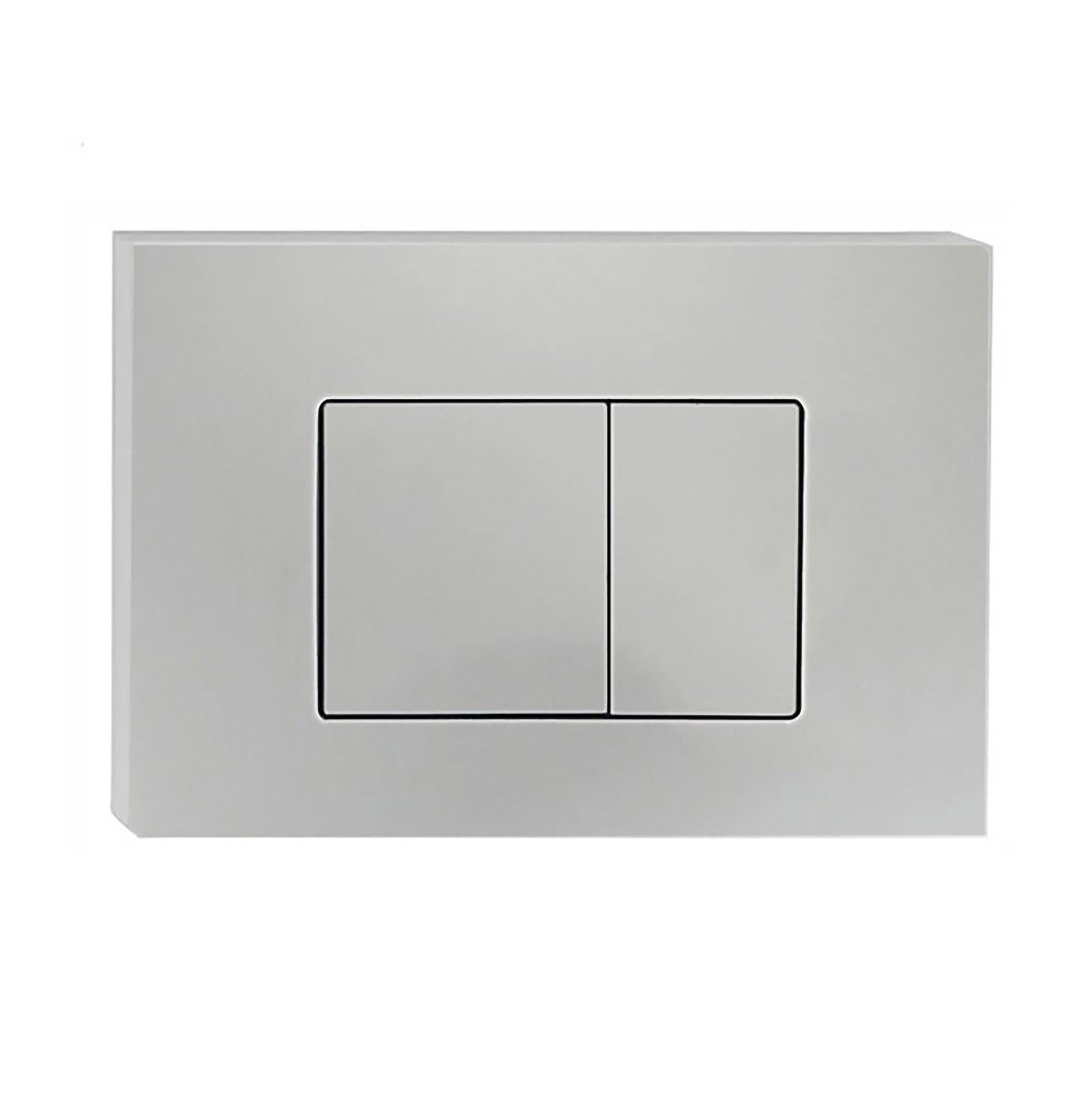 R&T Dual Flush Push Plate Square Button – Chrome