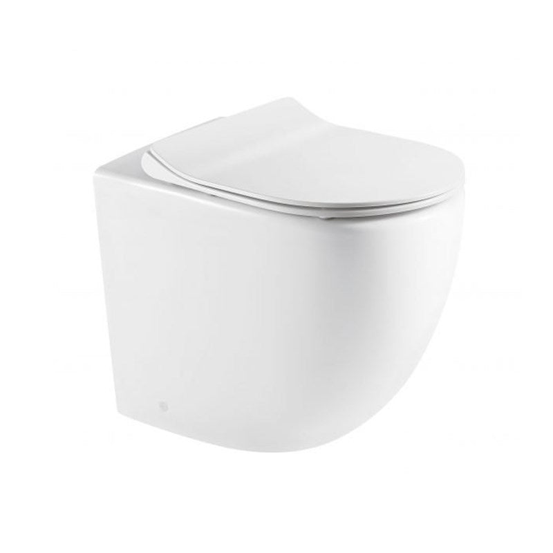 Mercio RAUL99 Rimless Wall Faced Floor Pan – Gloss White