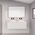 Load image into Gallery viewer, Vienna 1200mm Wall Hung Fluted Vanity Cabinet (Double Bowl) - Matte White
