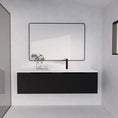 Load image into Gallery viewer, Vienna 1500mm Wall Hung Fluted Vanity Cabinet - Matte Black
