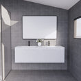 Load image into Gallery viewer, Vienna 1500mm Wall Hung Fluted Vanity Cabinet (Double Bowl) - Matte White
